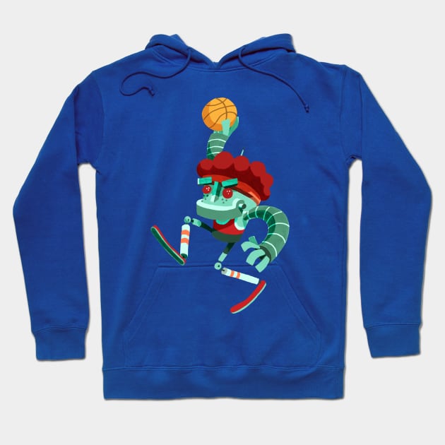 Bot Basketball Hoodie by washburnillustration